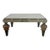 Hollywood Regency Mirrored Coffee Table With Carved Wood and Twisted For Sale