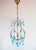 Blue Italian Chandelier with Turquoise Blue Drops, 1960 For Sale - Image 8 of 8