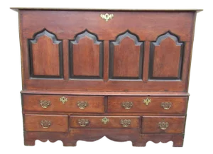 Antique English Oak Mule Chest