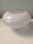 Mid-Century Modern Vintage Frosted and Clear Glass Ceiling Shade For Sale - Image 3 of 9