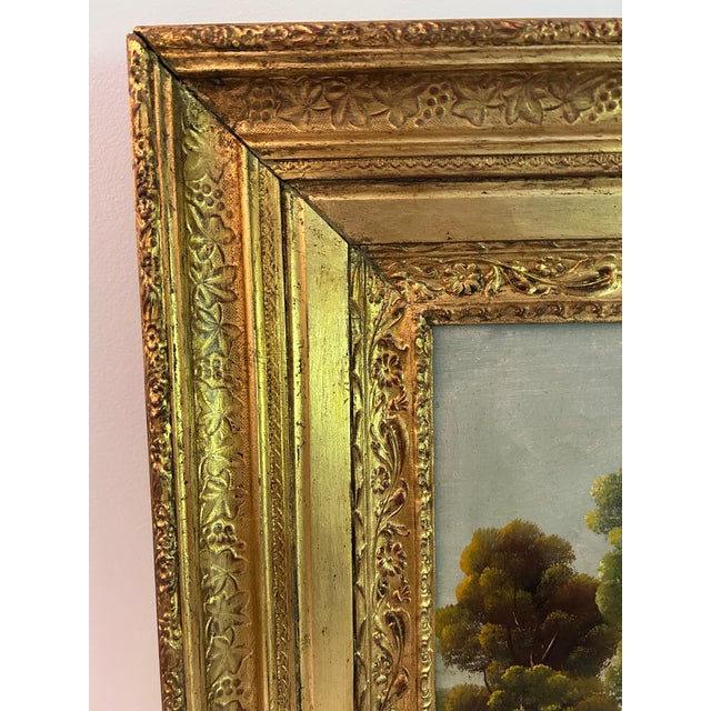 Early 20th Cen. Continental Landscape Painting in Period Frame For Sale - Image 4 of 12