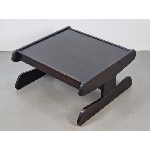 Postmodern Architectural Wooden Coffee Table, Germany, 1970s For Sale - Image 10 of 15