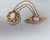 1980s Vintage 1980s Signed Monet Goldtone Pink Cabochon Chatelaine Brooch For Sale - Image 5 of 9