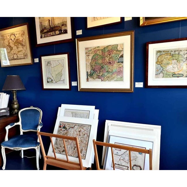 Framed Costume Prints with Map of Spain and Portugal, 1720, Set of 2 For Sale - Image 4 of 5