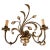 Metal Sconce in Gilt Metal and Brass Floral Pattern, 1970 For Sale - Image 7 of 7