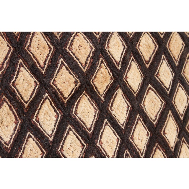 1950s Diamond Dance African Kuba Cloth Panel For Sale - Image 5 of 7