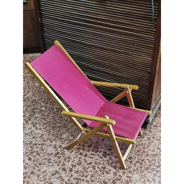 Italian Children's Beach Chair, 1960s For Sale - Image 6 of 9
