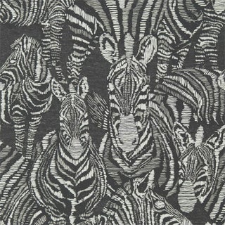 Harlequin Nirmala Wallpaper in Jet/Chalk - a Sample For Sale