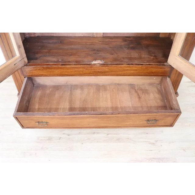 Antique Walnut Bookcase, 19th Century For Sale - Image 4 of 11