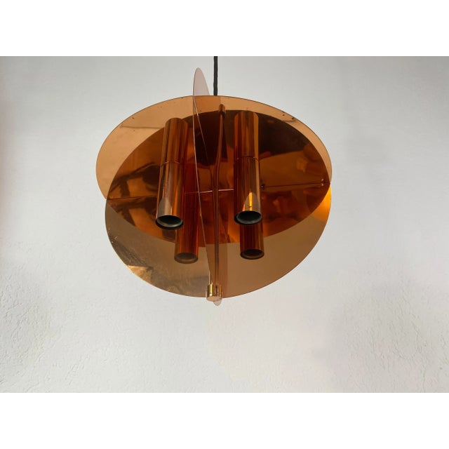 Mid-Century Modern Copper Pendant Lamp by Cosack, 1970s For Sale - Image 3 of 12