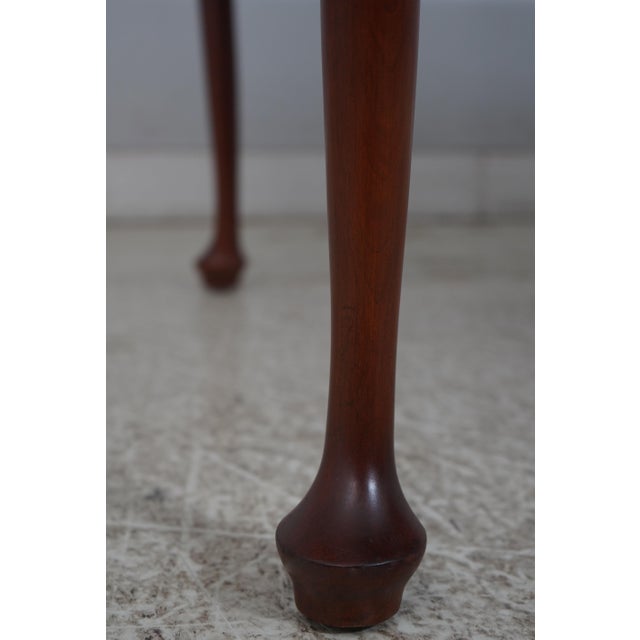 Wood 1990s Henkel Harris Model 2205 Cherry Dining Room Table For Sale - Image 7 of 18