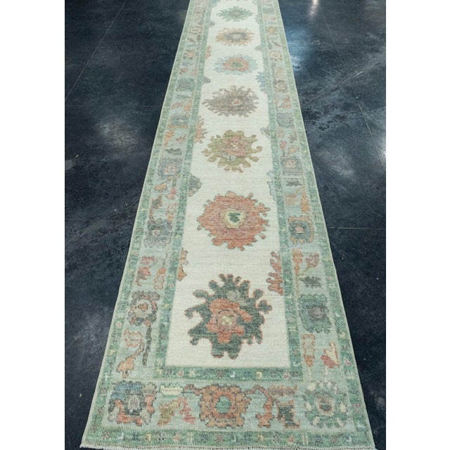 Turkish Oushak Runner Rug 2'9" x 26'8" #17530 Explore a curated collection of hallway runners, wool rugs, and handmade...