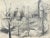 1940s Frank Wallace Philadelphia Center City Drawing For Sale - Image 4 of 4