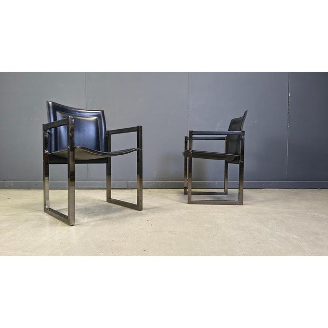 Vintage Dining Chairs attributed to Arrben, 1980s, Set of 6 For Sale - Image 3 of 13