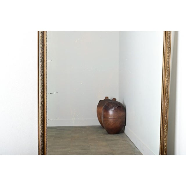 French 19th Century Large Art Nouveau Gilt Mirror For Sale - Image 10 of 14