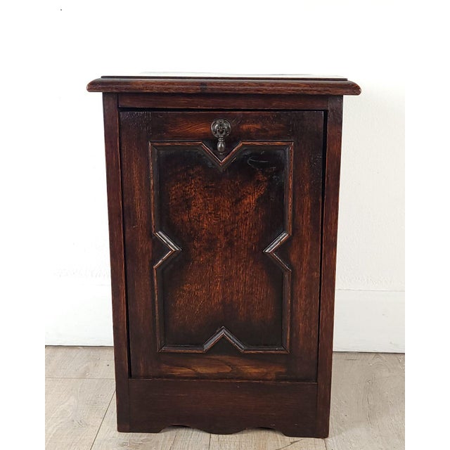 Oak One-Door Cabinet, England Circa 1880 For Sale - Image 10 of 11