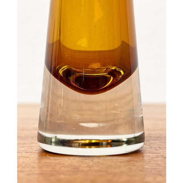 Mid-Century Modern Mid-Century Modern Diabolo Glass Vase from Riihimäki Lasi, 1960s For Sale - Image 3 of 15