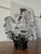 Black and Clear Ice Glass Iceberg Centerpiece by Pertti Santalahti for Humppila, Finland, 1970s For Sale - Image 9 of 12