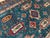 Vintage Teal Wool Kazak-Style Tribal Rug 9 X 13 For Sale - Image 16 of 17