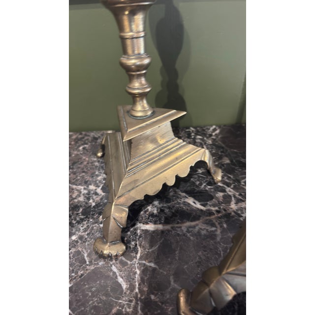 18th Century Pair of Bronze Candelabra For Sale - Image 4 of 5