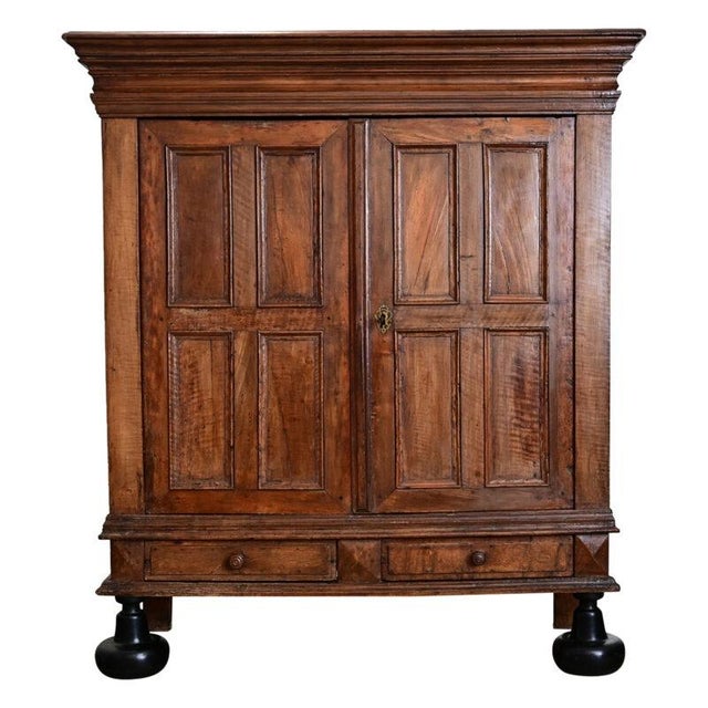 18th Century Dutch 18th Century Oak Kussenkast Armoire For Sale - Image 5 of 13