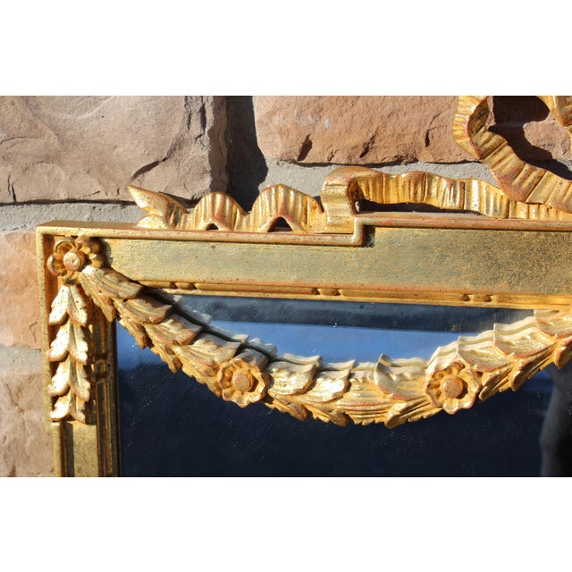 French Baker Knapp & Tubbs Italian Giltwood Mirror in the Style of Louis XVI For Sale - Image 3 of 18