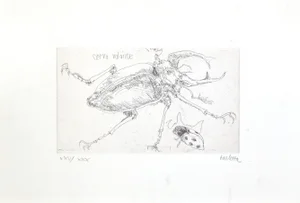 Sergio Barletta, Insects, Etching, 1974