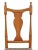 18th Century New England Queen Anne Side Chair With Yolk Crest & Button Feet For Sale - Image 4 of 12