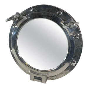 Aluminum Ship's Porthole Mirror