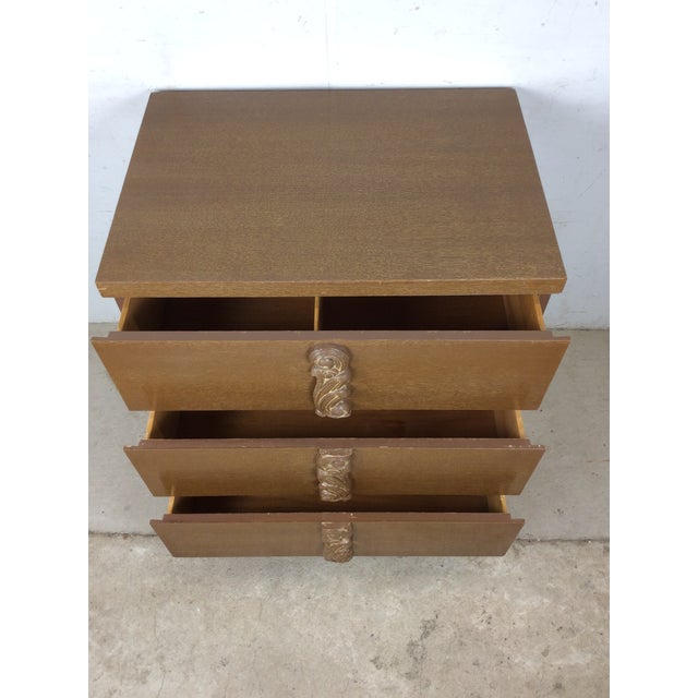 Mid Century Modern Three Drawer Chest by Merton Gershun for Albert Furniture For Sale - Image 12 of 16