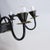 Metal Vintage Handcrafted Iron Black and Gold 8-Light Pendant Chandelier For Sale - Image 7 of 10