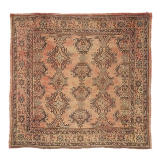Antique Turkish Oushak Rug, 11'09 X 11'02 For Sale