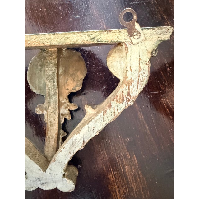 Carved Wood Decorative Wall Brackets For Sale - Image 4 of 14