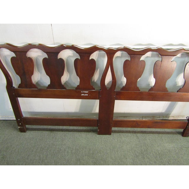 Statton King Size Solid Cherry Headboard Chairish