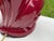 Vintage 1980s Postmodern Cranberry Red Sculptural Wave Ceramic Table Lamps - A Pair For Sale - Image 10 of 10