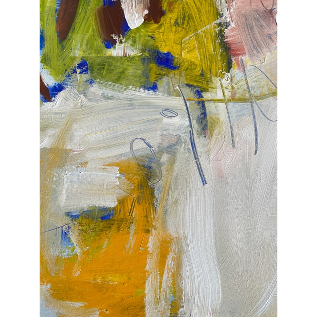 Paint "Open House" Contemporary Abstract Expressionist Acrylic Painting by Sarah Trundle For Sale - Image 7 of 8
