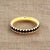 2010s Natural Blue Sapphire Ring 6.5 14k Y Gold 0.66 TCW Certified For Sale - Image 5 of 14
