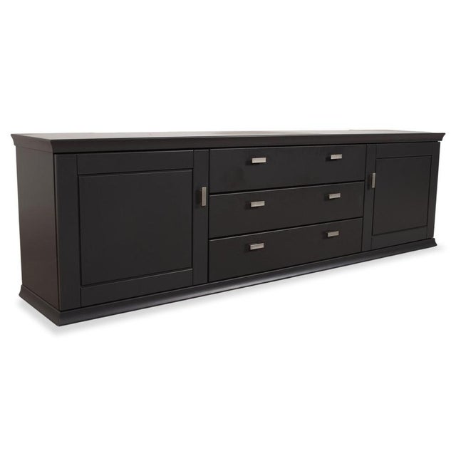 Wooden Sideboard in Black Anthracite by Musterring For Sale - Image 17 of 17