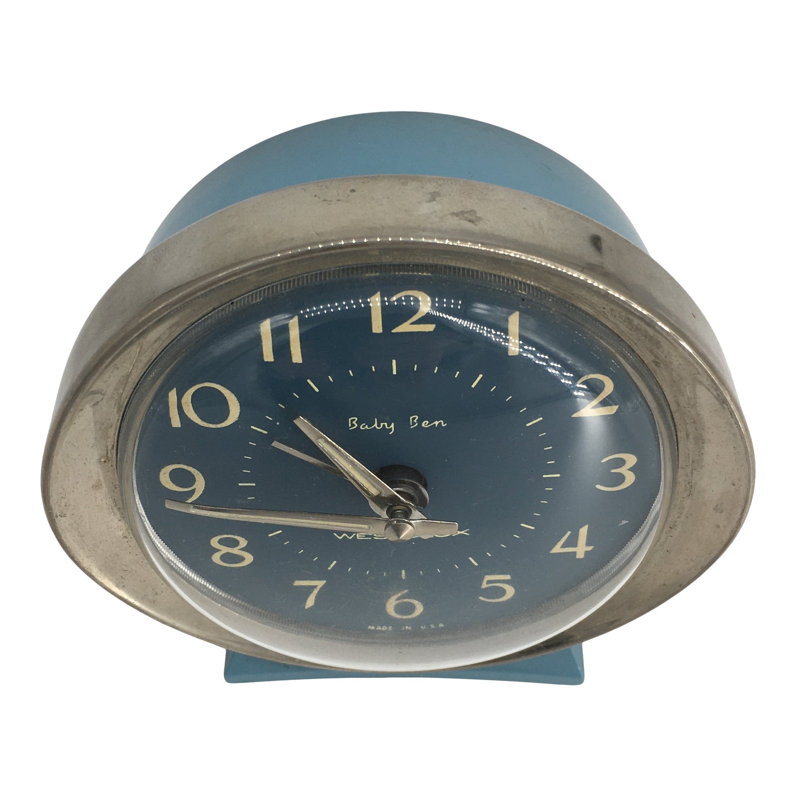 Vintage Mid 20th Century Baby Ben Westclox Windup Alarm