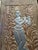1920s Antique Hand-Carved Wooden Krishna Relief Panel With Floral Motifs For Sale - Image 5 of 9