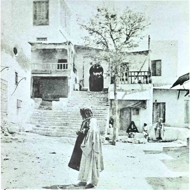 Tunisian View is an original photolithograph realized in the 1990s by the Italian politician Bettino Craxi. Hand-signed....