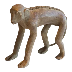 Vintage African Monkey Figurine