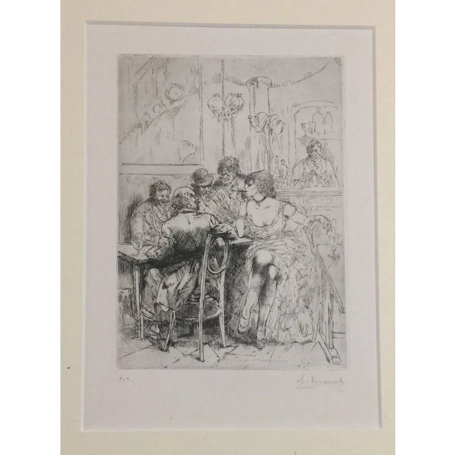Salon - Original Etching by Auguste Brouet For Sale - Image 3 of 3