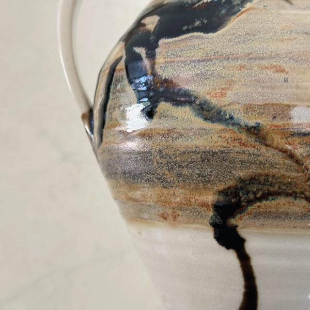Mid-Century California Studio Pottery Jug in Stunning Glaze For Sale In Los Angeles - Image 6 of 7