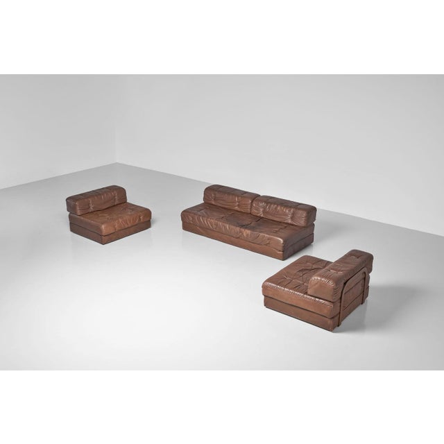 Modular Sofa from Wittmann Atrium, Austria, 1970s, Set of 3 For Sale - Image 3 of 17