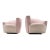 A sculptural pair of Vladimir Kagan lounge chairs for Weiman, featuring Kagan’s signature soft, rounded forms and dramatic...