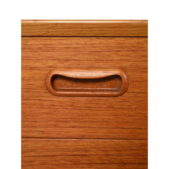 Wood Scandinavian Teak and Oak Entrance Cabinet, 1960s For Sale - Image 7 of 10