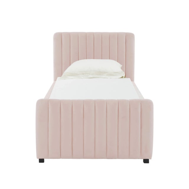 Angela Blush Trundle Bed in Twin For Sale - Image 4 of 8