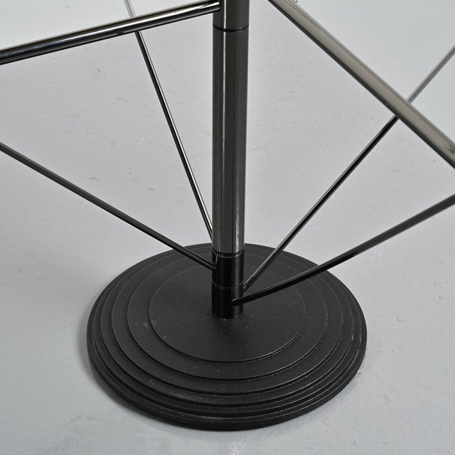 Dardo Coffee Table in Glass and Metal from Oma, Italy, 1980 For Sale - Image 11 of 12