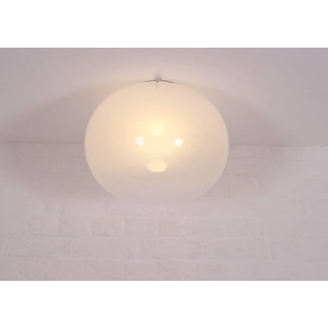 Postmodern Opalescent Glass Ceiling Light, 1980s For Sale - Image 3 of 9